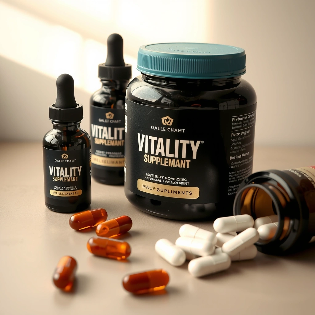 Premium male vitality supplements collection